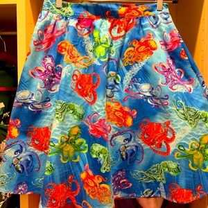 Retrolicious Octopus Skirt, Size L
